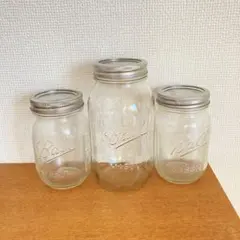 Ball メイソンジャー レギュラーマウス クリアー3個セット16oz 32ozのサムネイル