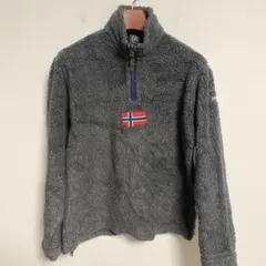 NAPAPIJRI ナパピリ ノルウェー国旗刺繍 フリースジャケット M