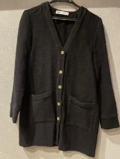 ZARA カーディガン ブラック ゴールドボタンのサムネイル