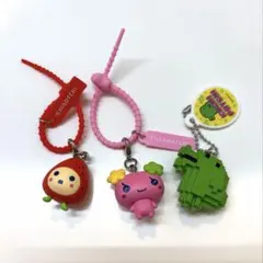 ドットフィギア　くちぱっち　カラフルマルチチャーム ふらわっち　いちごっち