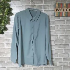 ブラウス シャツ 美品 無地 オフィスカジュアル 大人可愛い 上品 着回し抜群