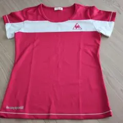 le coq sportif 半袖Tシャツ ピンク/ホワイト　レディース