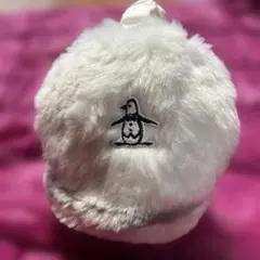Munsingwear イヤーマフ　耳当て　白　ペンギン刺繍　折り畳み式　防寒