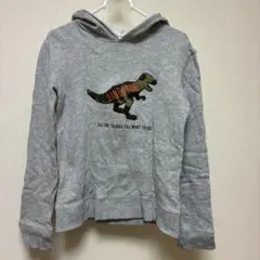 GLOBAL WORK キッズ パーカー グレー 恐竜