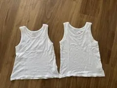 ベルメゾン　千趣会　ホワイトメッシュタンクトップ 110サイズ 2枚セット