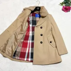 未使用✨　ブルーレーベルクレストブリッジ　ベージュ　ラビットファー　2wayのサムネイル