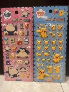 韓国限定 正規品 ポケモン マシュマロシール 2枚セット ステッカー シール