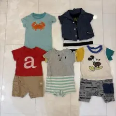 ミキハウス 他 半袖 ロンパース 70 80 まとめ売り BREEZE ミッキー