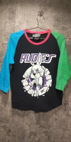 RUDIE'S ラグラン 七分袖 カットソー ウサギ柄 ルーディーズ Sサイズのサムネイル