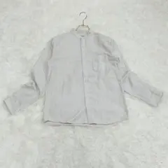 美品✨ グローバルワーク バンドカラー シャツ 前開き 長袖 ベージュ 春 秋