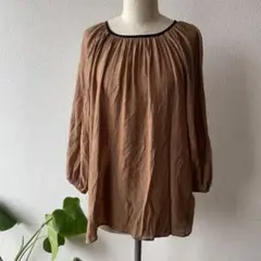 ROPÉ PICNIC ブラウン七分袖トップス 38