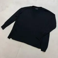 MARIED'OR マリードール ブラック ニット vネック