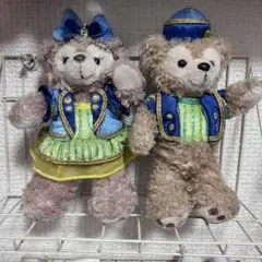 ダッフィー　シェリーメイ 15周年 ぬいぐるみバッジ