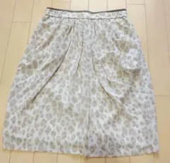極美品☆ジャスグリッティー　シフォンスカート　レオパード　パステル