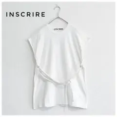 INSCRIRE ベルテッドノースリーブTシャツ 白 38 アンスクリアのサムネイル