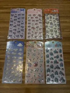 サンリオ キャラクター ぷくっとシール 6枚セット