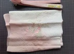 花柄刺繍の正絹帯揚げと帯締めセット