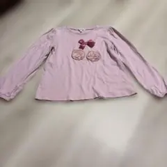 エニィファム　ピンク色　さくらんぼ長袖140