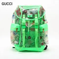 GUCCI 花柄 バックパック グリーンのサムネイル