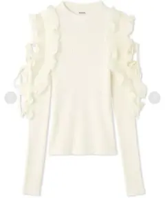 スナイデル　プリーツフリルドッキングニットプルオーバー