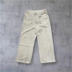 straight White denim