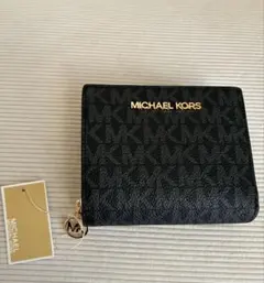 マイケルコース 財布 二つ折り 黒