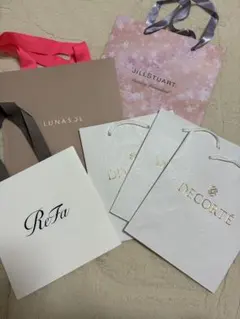 ショップ袋セット LUNASOL JILLSTUART ReFa DECORTÉ