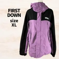 【希少XL】FIRST DOWN ショートダウン 紫×黒 90s ストリート