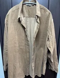 【美品】UNIQLO コーデュロイブラウンシャツ XL