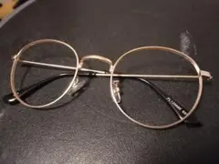 LOGOS PL-120886 ゴールドラウンドメガネ