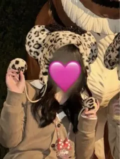 ディズニー ミニー ヒョウ柄ファンキャップ