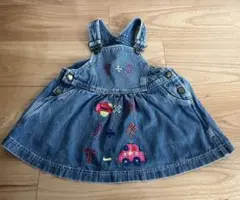 La Fête デニム刺繍ワンピース 90