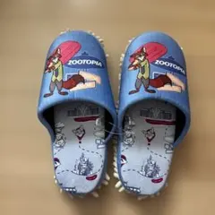 新品 ディズニー ズートピア ニック＆ジュディ スリッパ 23〜25センチ