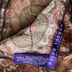 【極美品】ローレン ラルフローレン シルク 日本製 大判スカーフ bshop