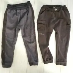 110cm フリース素材 カジュアルパンツ 2点セット まとめ売り