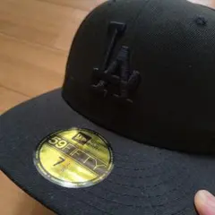 New Era 59FIFTY LA ブラックキャップ　 7 1/8