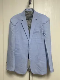 メンズジャケット　2枚セット　夏用ライトブルー、冬用グレー