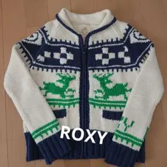 ROXY、ニットカーディガン