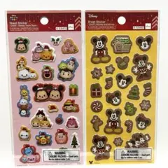 ディズニークリスマス　ツムツム　ミッキー　ミニー　ぷくぷくシール　ペタペタシール