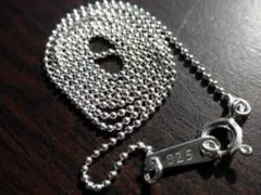✠新品✠シルバー925ボールチェーン　ネックレス 1.0mm40cm 刻印アリ✠