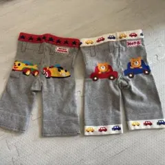 ミキハウス 車刺繍 レギンス 80サイズ