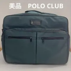 【美品】POLO CLUB GREENWICH ビジネス　ショルダーバック　緑
