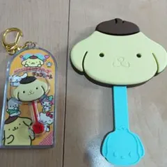 サンリオ　ポムポムプリン　チョコレート　キーホルダー　ミラー