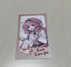 にじさんじ　わんにゃんdays vol.2 チェキ風カード　周央サンゴ