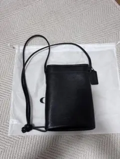 coach コーチ　ランヤード　クロス　ボディバック　ショルダーバッグ　ブラック
