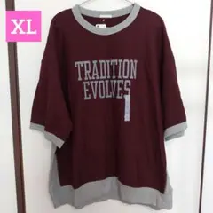 未使用品☆GU スウェットT　五分袖　XL