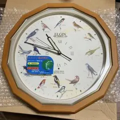ELGIN エンジン 掛け時計 柱時計 メロディ 野鳥の鳴き声