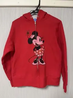 ミニーマウス プリント パーカー