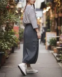 カーゴスカート スカート レディース チャコール