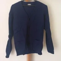 UNIQLO ネイビー ウール カーディガン L